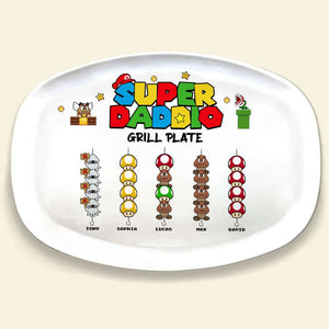 Family's Grill Plate, Gift For Family, Personalized Resin Plate, Grill Game Kids Plate 06DNTI160623 - Resin Plate - GoDuckee