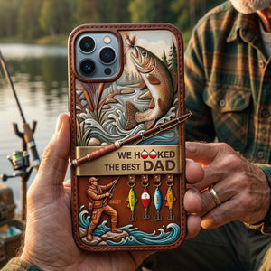 Reel Cool Fishing Dad Phone Case - Personalized Gifts For Dads 01PATI300426 - Phone Case - GoDuckee