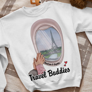 Couple Hand In Hand, Personalized Couple Travel Shirt, Hoodie, Sweatshirt 06HUDT261222 - Shirts - GoDuckee