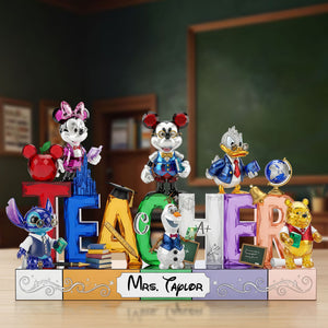 Cute Cartoon Teacher Plaque - Personalized Gifts For Teacher 01ohti280525 - Shaped Plaques - GoDuckee