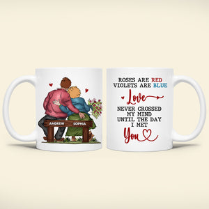 Personalized Gifts For Couple Coffee Mug Rose Are Red Violets Are Blue 06DTDT010324 - Coffee Mugs - GoDuckee