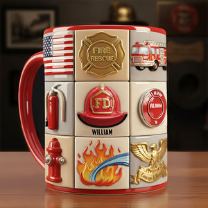 Firefighter Coffee Accent Mug - Personalized Gifts For Firefighter Coffee Mug 03TOTI311025 - Coffee Mug - GoDuckee