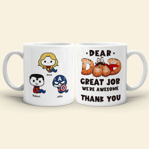 We're Awesome Sperm Dad Gift Mug 01QHLI060523TM White Mug - Coffee Mug - GoDuckee