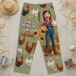 Farm Chicken Pajama Pants - Personalized Gifts For Farm Girl 02nati051225 - Pajama Pant - GoDuckee