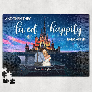 Romantic Couple 01QHDT201023TM Personalized Jigsaw Puzzle, Gifts For Couple - Wood Sign - GoDuckee