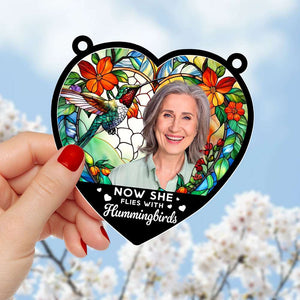 Custom Photo Gifts For Memorial Suncatcher Ornament 02NATI210824 - Ornament - GoDuckee