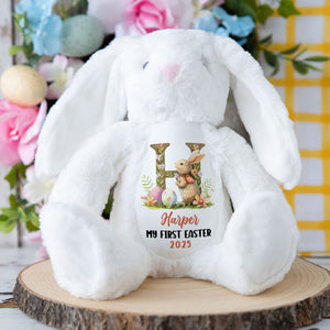 Personalized Gifts For Kid Stuffed Bunny, Easter Bunny Alphabet 01tgti140325 - Bunny - GoDuckee