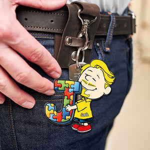 Personalized Gifts For Autism Awareness Keychain 03kati190225hg - Keychains - GoDuckee