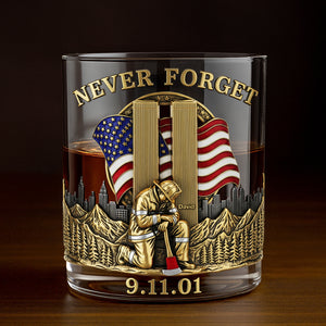 911 Firefighter Whiskey Glass - Personalized Gifts For Firefighters 05nati060825 - Whiskey Glass - GoDuckee
