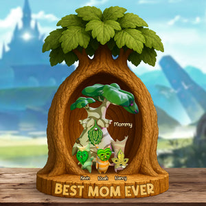 Personalized Gifts For Mom Plaque Best Mom Ever 02ohti110425 - Shaped Plaques - GoDuckee