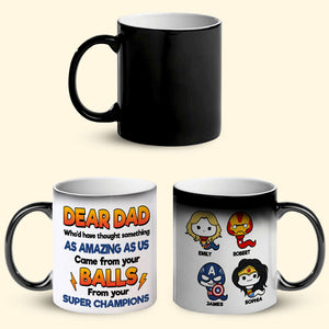 Dear Dad, Personalized Sperm Magic Mug 01DNTI170523 - Magic Mug - GoDuckee