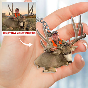 Custom Photo Hunter Gift, Personalized Keychain Gift 07ACDT230623 - Keychains - GoDuckee