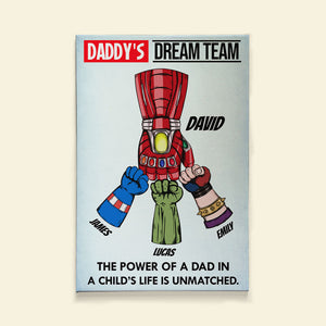 Daddy Team Personalized Canvas Print -06QHTI230523HA - Poster & Canvas - GoDuckee