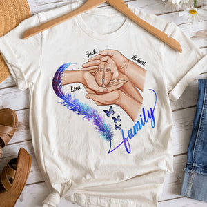 Family Hand Together - Personalized Shirt - Gift For Family - Shirts - GoDuckee