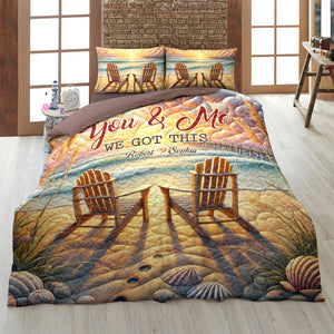 Personalized Gifts For Couple Quilt Bedding Set 03kati140125 - Blanket - GoDuckee