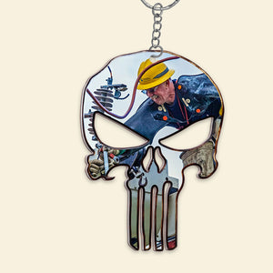 Custom Photo Lineman Gift, Personalized Keychain Gift 04ACDT230623 - Keychains - GoDuckee