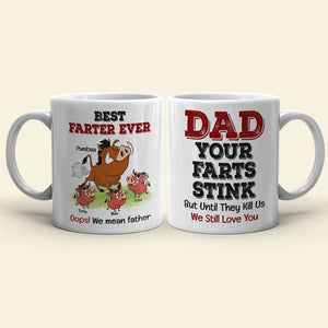 Dad Your Farts Stink Personalized Coffee Mug 05DNTI060623 - Coffee Mug - GoDuckee