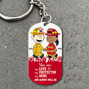 Personalized Gifts For Couple Keychain, Custom Job Costume 02qhti130125hg - Keychains - GoDuckee