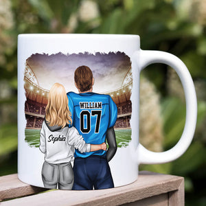 Excellent Husband Skill, Gift For Him, Personalized Mug, Football Couple Mug, Couple Gift - Coffee Mug - GoDuckee