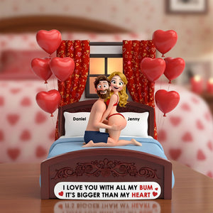 Cheeky Couple Acrylic Plaque - Personalized Gifts For Couple Plaque 04KITI271125 - Shaped Plaques - GoDuckee