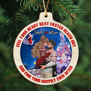 Sweet Couple 04OHDT251023DA Personalized Ornament, Christmas Gifts - Ornament - GoDuckee