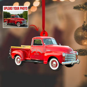 Custom Chevy Truck Photo Acrylic Ornament -Gifts For Chevy Truck Lover - Ornament - GoDuckee