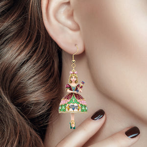 Ballet Earrings - Personalized Gifts For Ballet Lovers 03nati120725 - Earrings - GoDuckee