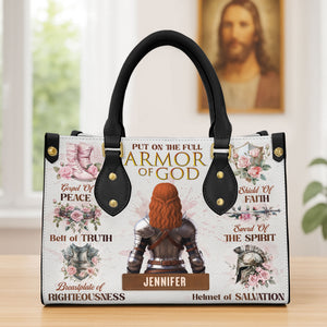 Knight Woman Leather Bag - Personalized Gifts For Her 04nati110725 - Leather Bag - GoDuckee