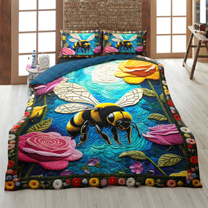 Personalized Gifts For Bees Quilt Bed Set 06huti200125 - Blanket - GoDuckee