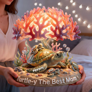 Ocean Turtle Mom Light Box - Personalized Gift For Moms 02NATI130426 - Light Box - GoDuckee