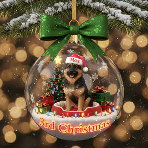 Personalized Gifts For Dog Lovers, Dog Custom Photo Acrylic Christmas Ornament 01hyti041125 - Ornament - GoDuckee