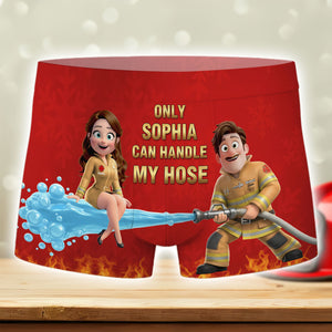 Fun Firefighter Property Men Boxer, Personalized Gifts For Firefighter Husband 03qhti031025 - Boxer Briefs - GoDuckee