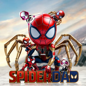 Spider Dad Personalized Gifts For Dad 01nati190525 - Shaped Plaques - GoDuckee