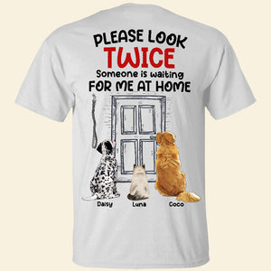 Someone Is Waiting For Me At Home Personalized Shirts, Gift For Pet Lover - Shirts - GoDuckee