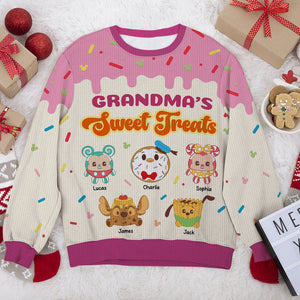 Personalized Christmas Gifts For Grandma Ugly Sweater 02kati271124 - AOP Products - GoDuckee