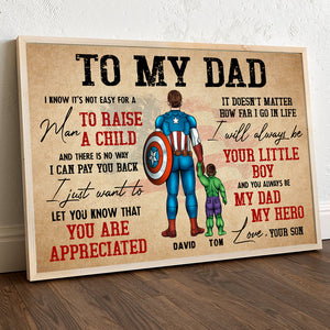 You Always Be My Dad Personalized Canvas Print, Gift For Father's Day-3ACDT250423 - Poster & Canvas - GoDuckee