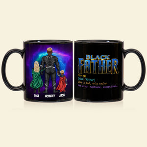 Black Father Personalized Mug Gift For Dad BLM-04HUTI100423 - Coffee Mug - GoDuckee