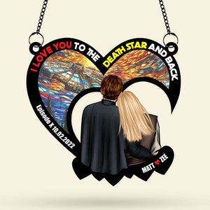 Personalized Gifts For Couple Suncatcher Ornament 03XQTI200624HH - Ornament - GoDuckee