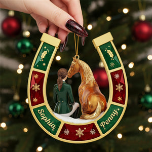 Horse-loving Girl Ornament - Personalized Gifts For Horse Lovers 05pgti031025 - Ornament - GoDuckee