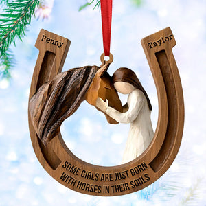 Horseshoe Ornament - Personalized Gifts For Horse Lover Christmas Ornament 04TGTI011125 - Ornament - GoDuckee