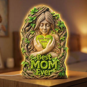 Nature Mother's Day Light Box - Personalized Gifts For Mom Custom Shape Acrylic Light Box 03HUTI221225 - Light Box - GoDuckee