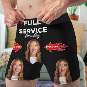 Man Full Service For Her 02ohti091223 Men Boxer Briefs - Upload Face Photo - Boxer Briefs - GoDuckee