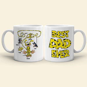 Best Dad Ever Houba Monkey Family 07OHDT300523 Personalized Coffee Mug - Coffee Mug - GoDuckee