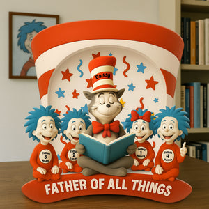 Dad Of Little Treasures Acrylic Plaque - Personalized Gifts For Father 03TGTI250425 - Shaped Plaques - GoDuckee