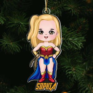 Gift For Kids, Personalized Acrylic Ornament, Super Kid Ornament, Christmas Gift 02NATI261023PA - Ornament - GoDuckee