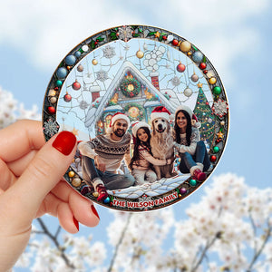 Personalized Gifts For Family Suncatcher Ornament 03nati060924 - Ornament - GoDuckee