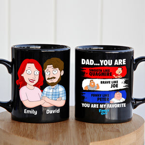 Favorite Family Dad Personalized Coffee Mug BLM-03dndt310523hh - Coffee Mug - GoDuckee
