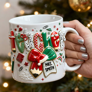 Merry Conquette Teacher Mug, Personalized Gifts For Teacher & Other Education-Related Job Titles 03QHTI201125 - Coffee Mug - GoDuckee