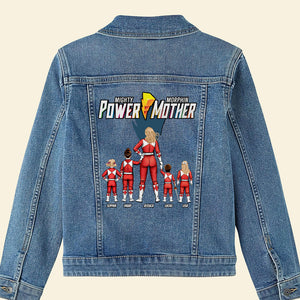 Personalized Gifts For Mother Denim Jacket Power Mother 04HUTI300324HH - Denim Jacket - GoDuckee