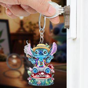 Smoking Monster Keychain - Personalized Gifts For Movie Lovers 01toti160625 - Keychains - GoDuckee